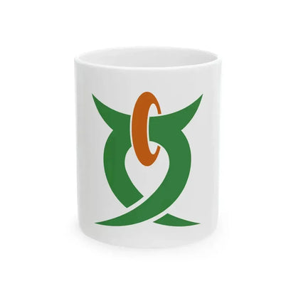 Flag of Azumino Nagano (Japan) White Coffee Mug 11oz - Go Mug Yourself