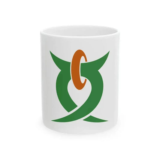 Flag of Azumino Nagano (Japan) White Coffee Mug 11oz - Go Mug Yourself