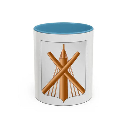 Flag of Babrujsk  Bobruysk Russia - Accent Coffee Mug 11oz Light Blue - Go Mug Yourself