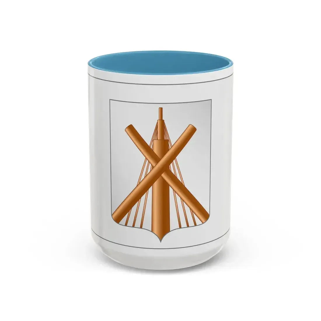 Flag of Babrujsk  Bobruysk Russia - Accent Coffee Mug 15oz Light Blue - Go Mug Yourself