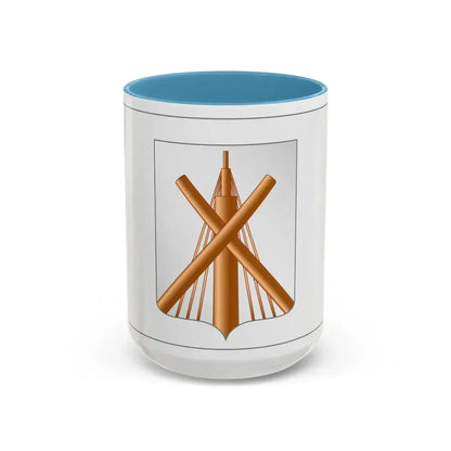 Flag of Babrujsk  Bobruysk Russia - Accent Coffee Mug 15oz Light Blue - Go Mug Yourself