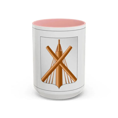 Flag of Babrujsk  Bobruysk Russia - Accent Coffee Mug 15oz Pink - Go Mug Yourself