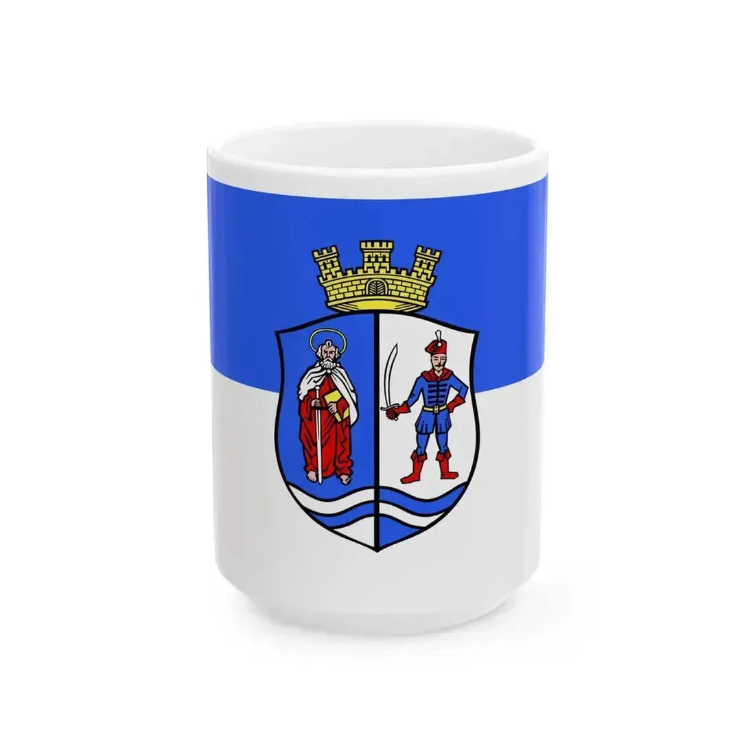 Flag of Bacs-Kiskun County (Hungary) White Coffee Mug 15oz - Go Mug Yourself