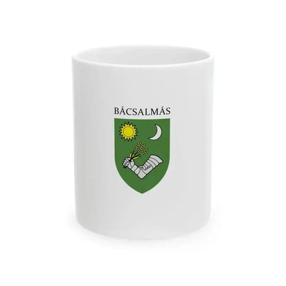 Flag of Bacsalmas (Hungary) White Coffee Mug 11oz - Go Mug Yourself