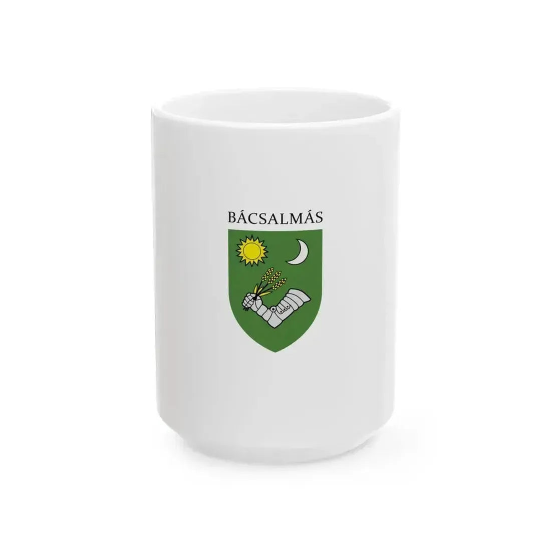 Flag of Bacsalmas (Hungary) White Coffee Mug 15oz - Go Mug Yourself