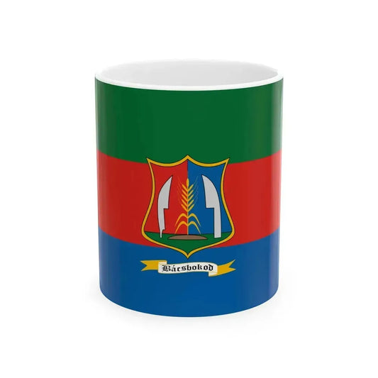Flag of Bacsbokod (Hungary) White Coffee Mug 11oz - Go Mug Yourself