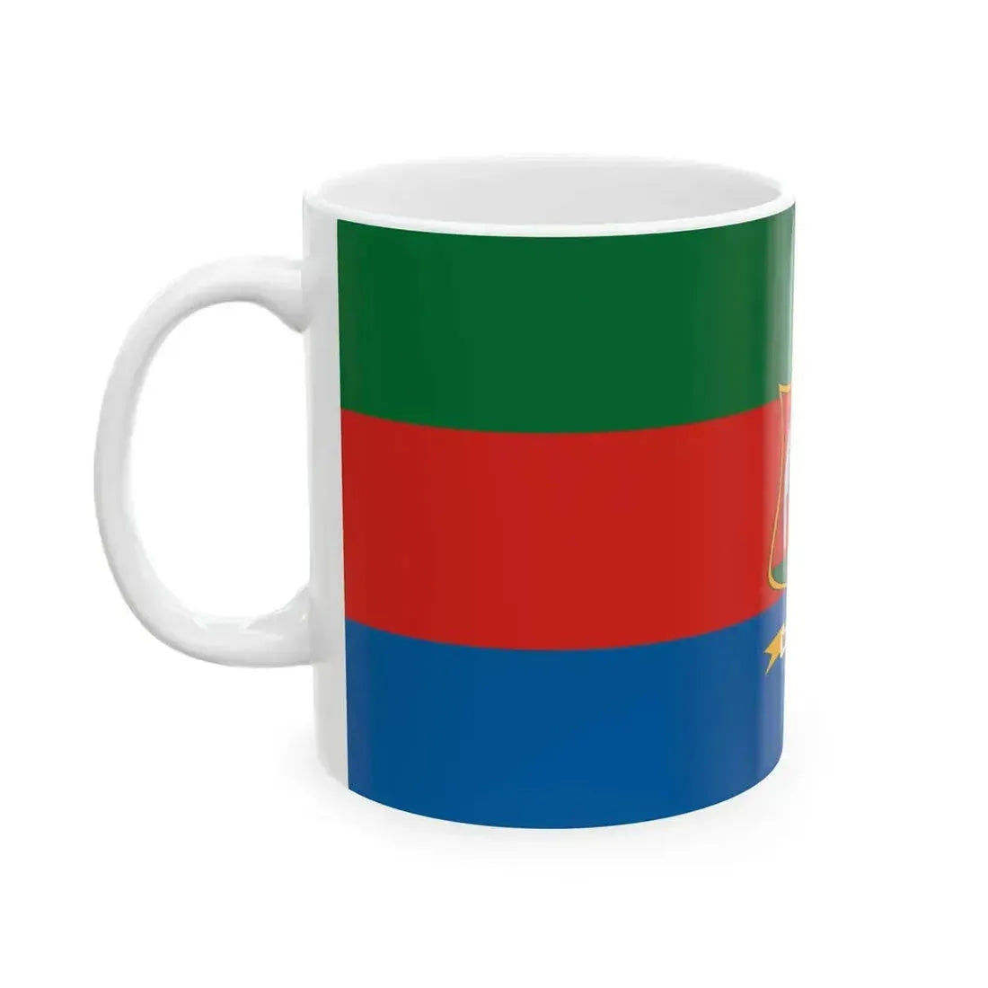 Flag of Bacsbokod (Hungary) White Coffee Mug - Go Mug Yourself