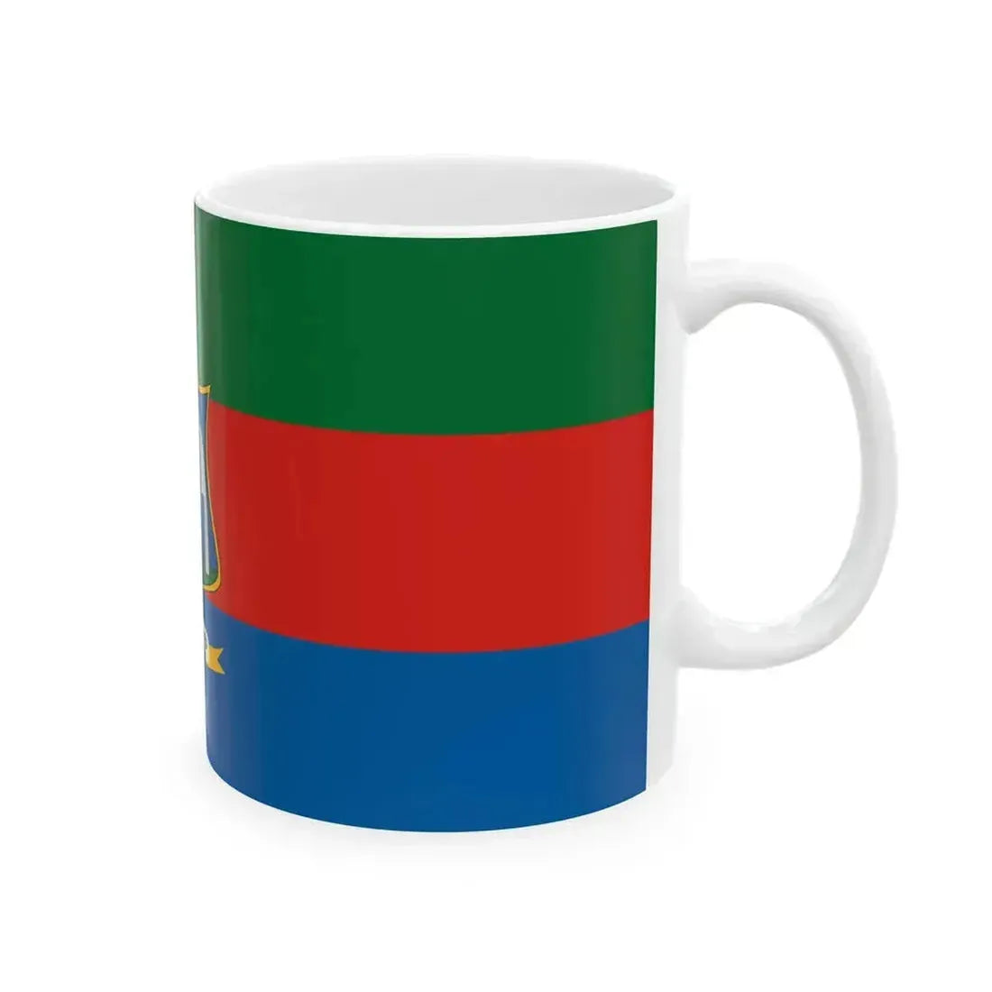 Flag of Bacsbokod (Hungary) White Coffee Mug - Go Mug Yourself