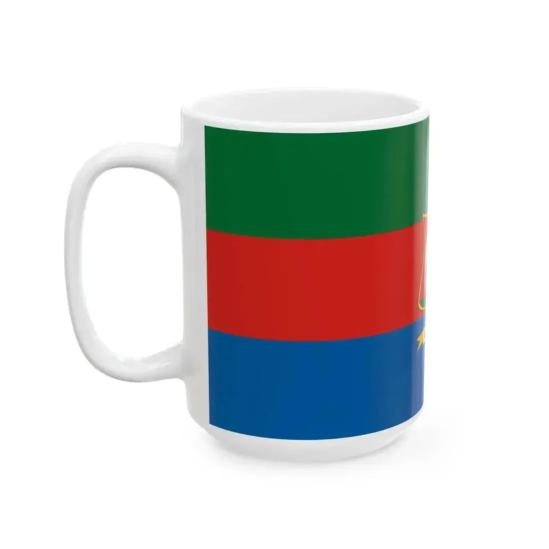 Flag of Bacsbokod (Hungary) White Coffee Mug - Go Mug Yourself