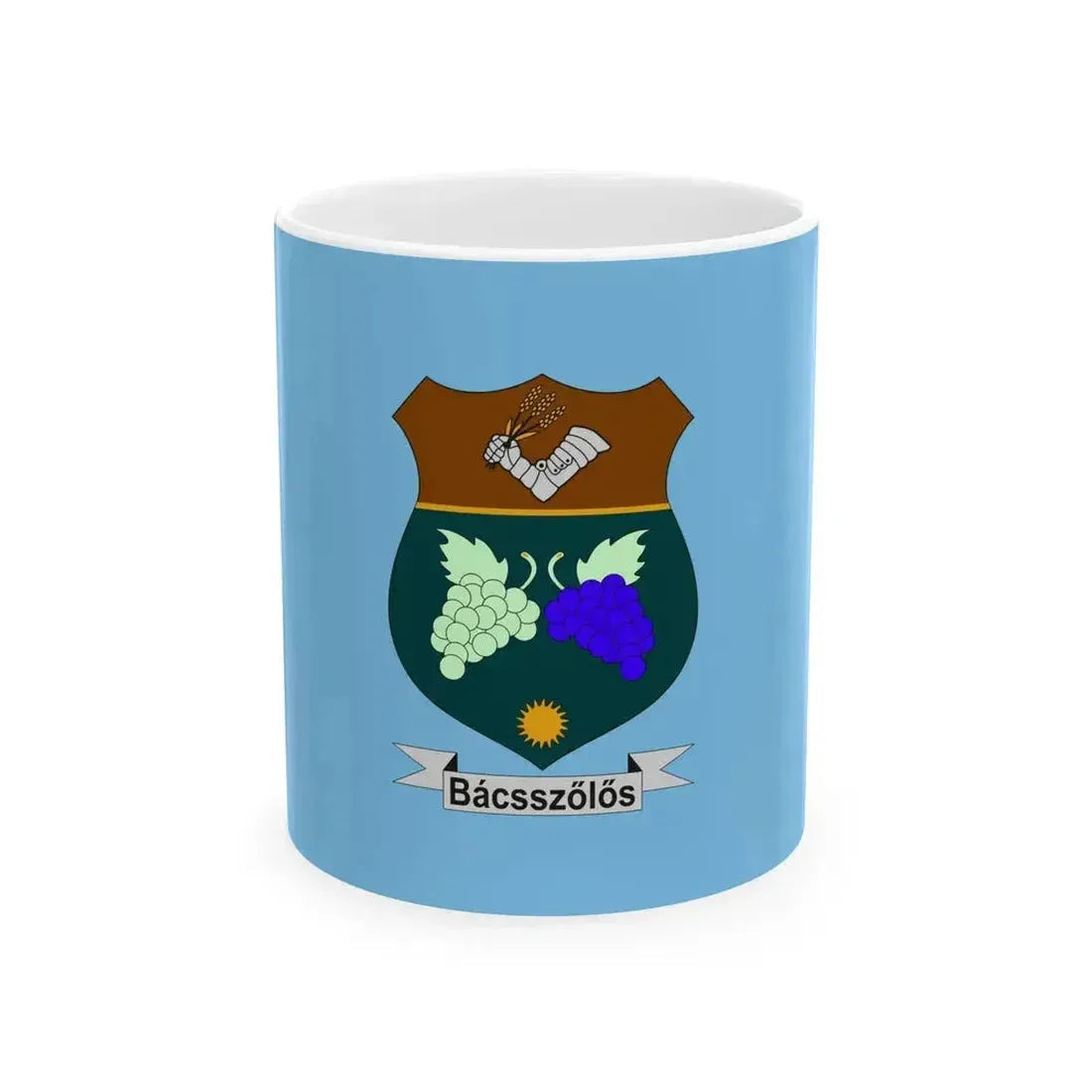 Flag of Bacsszolos (Hungary) White Coffee Mug 11oz - Go Mug Yourself