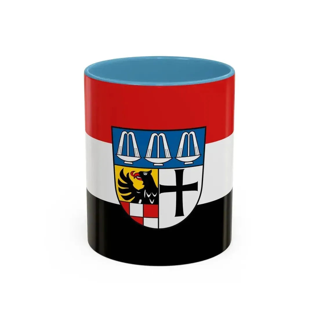 Flag of Bad Kissingen Germany - Accent Coffee Mug 11oz Light Blue - Go Mug Yourself