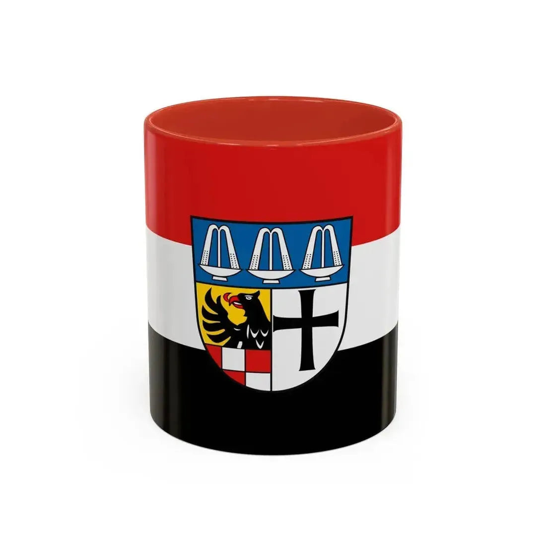 Flag of Bad Kissingen Germany - Accent Coffee Mug 11oz Red - Go Mug Yourself