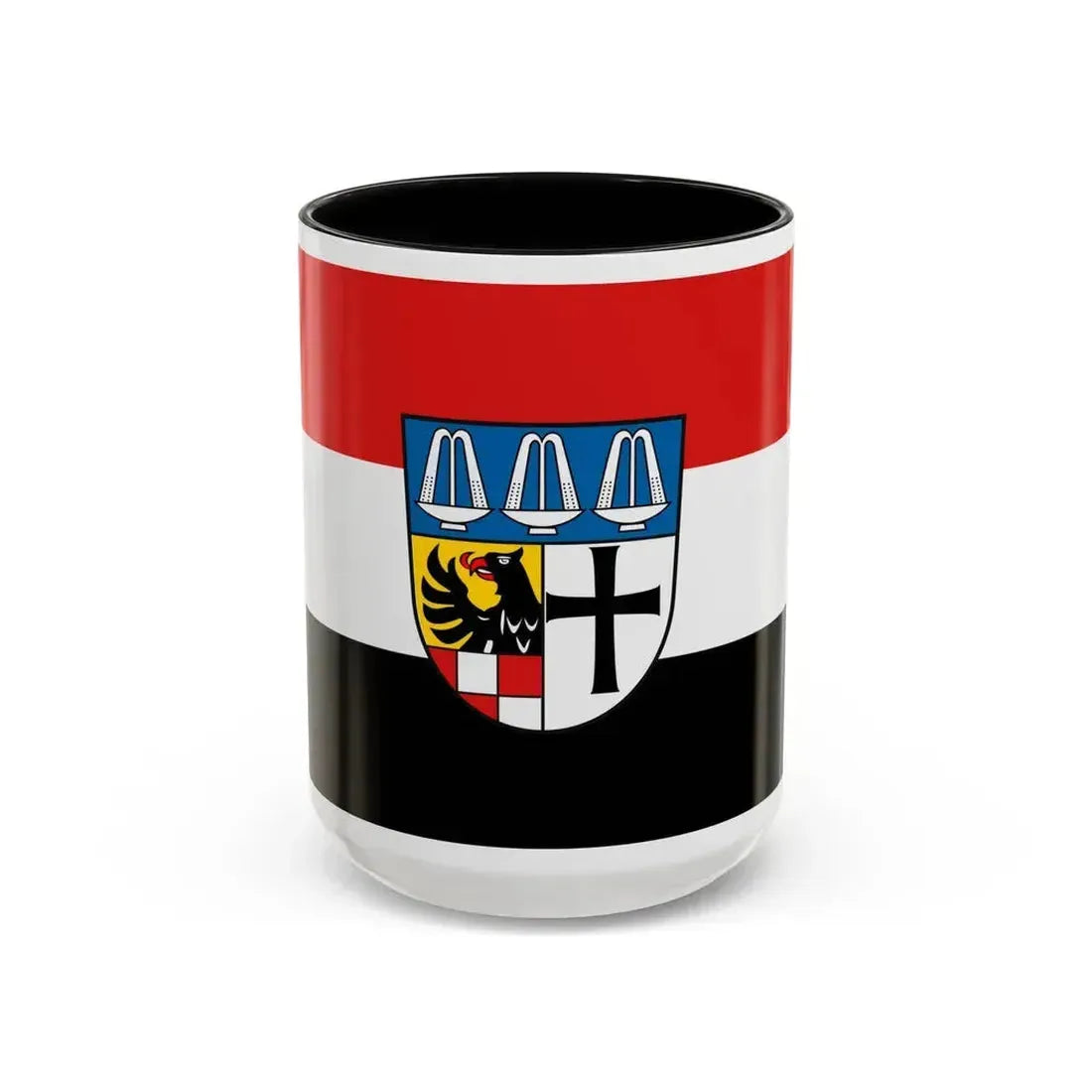 Flag of Bad Kissingen Germany - Accent Coffee Mug 15oz Black - Go Mug Yourself