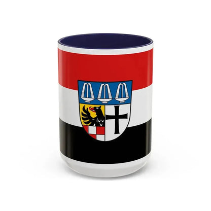 Flag of Bad Kissingen Germany - Accent Coffee Mug 15oz Navy - Go Mug Yourself
