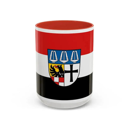 Flag of Bad Kissingen Germany - Accent Coffee Mug 15oz Red - Go Mug Yourself