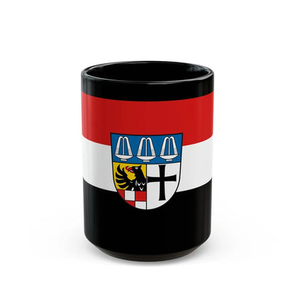 Flag of Bad Kissingen Germany - Black Coffee Mug-15oz-Go Mug Yourself