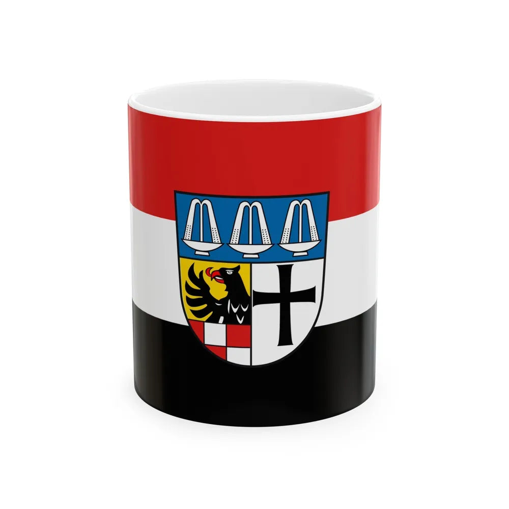 Flag of Bad Kissingen Germany - White Coffee Mug-11oz-Go Mug Yourself