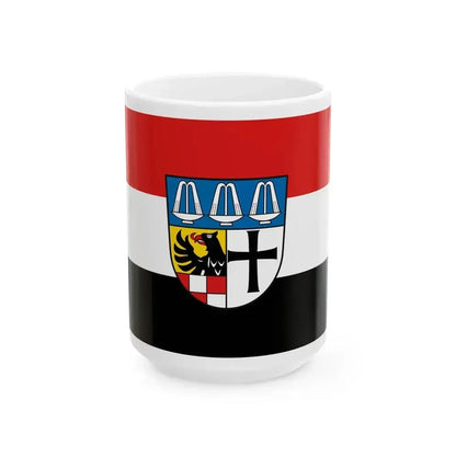 Flag of Bad Kissingen Germany - White Coffee Mug 15oz - Go Mug Yourself