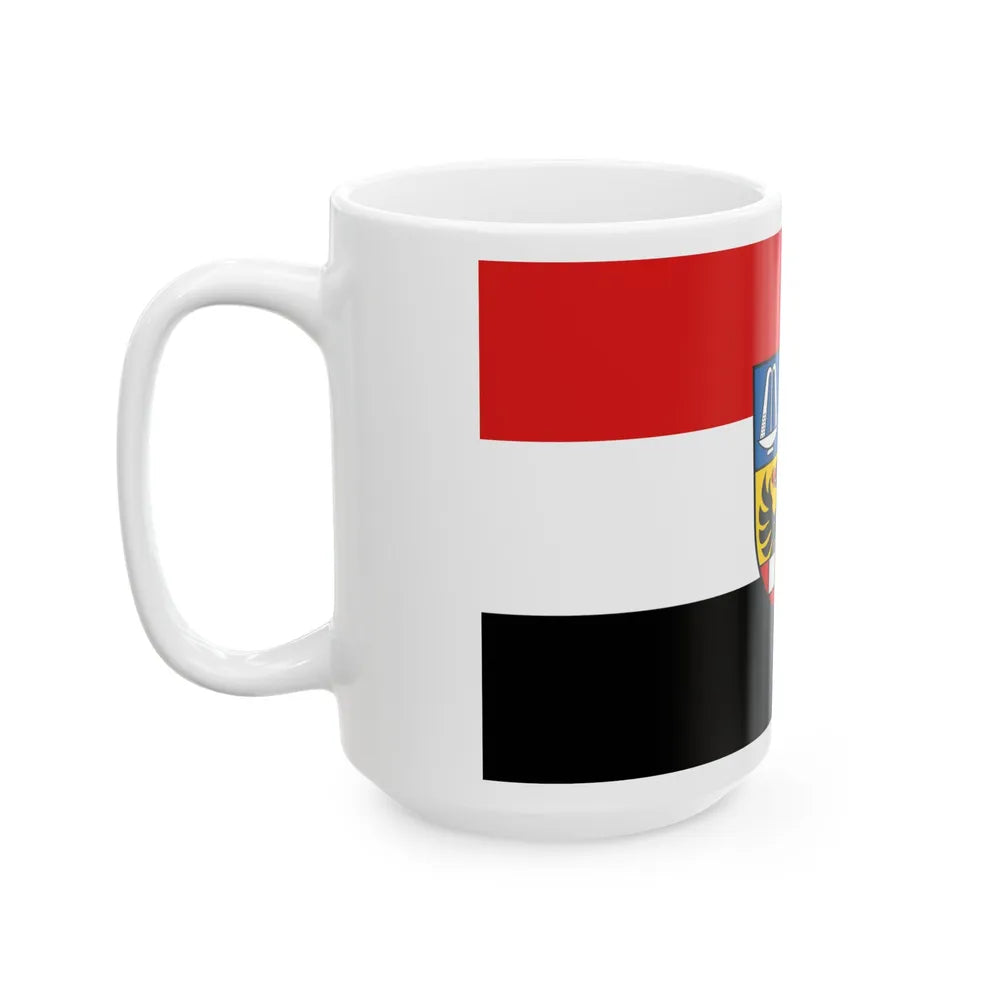 Flag of Bad Kissingen Germany - White Coffee Mug-Go Mug Yourself