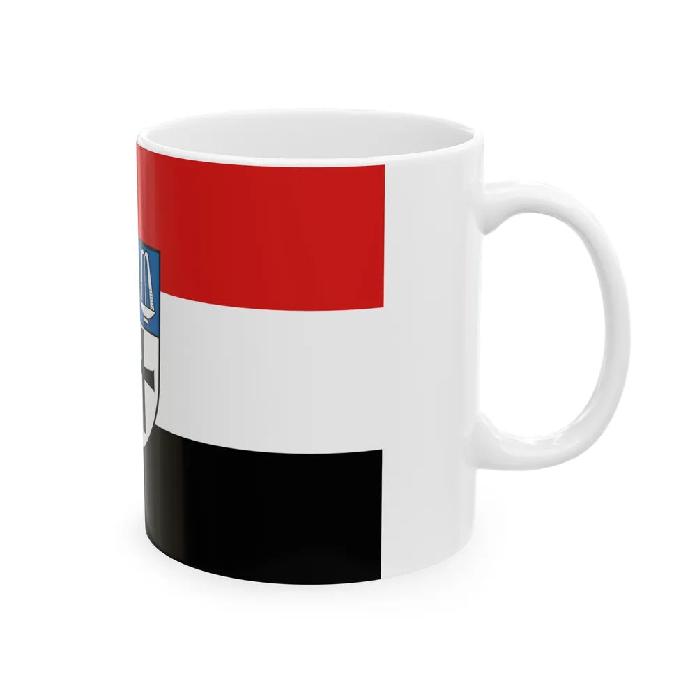 Flag of Bad Kissingen Germany - White Coffee Mug-Go Mug Yourself