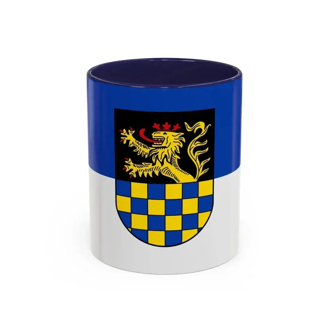 Flag of Bad Kreuznach Germany - Accent Coffee Mug 11oz Navy - Go Mug Yourself
