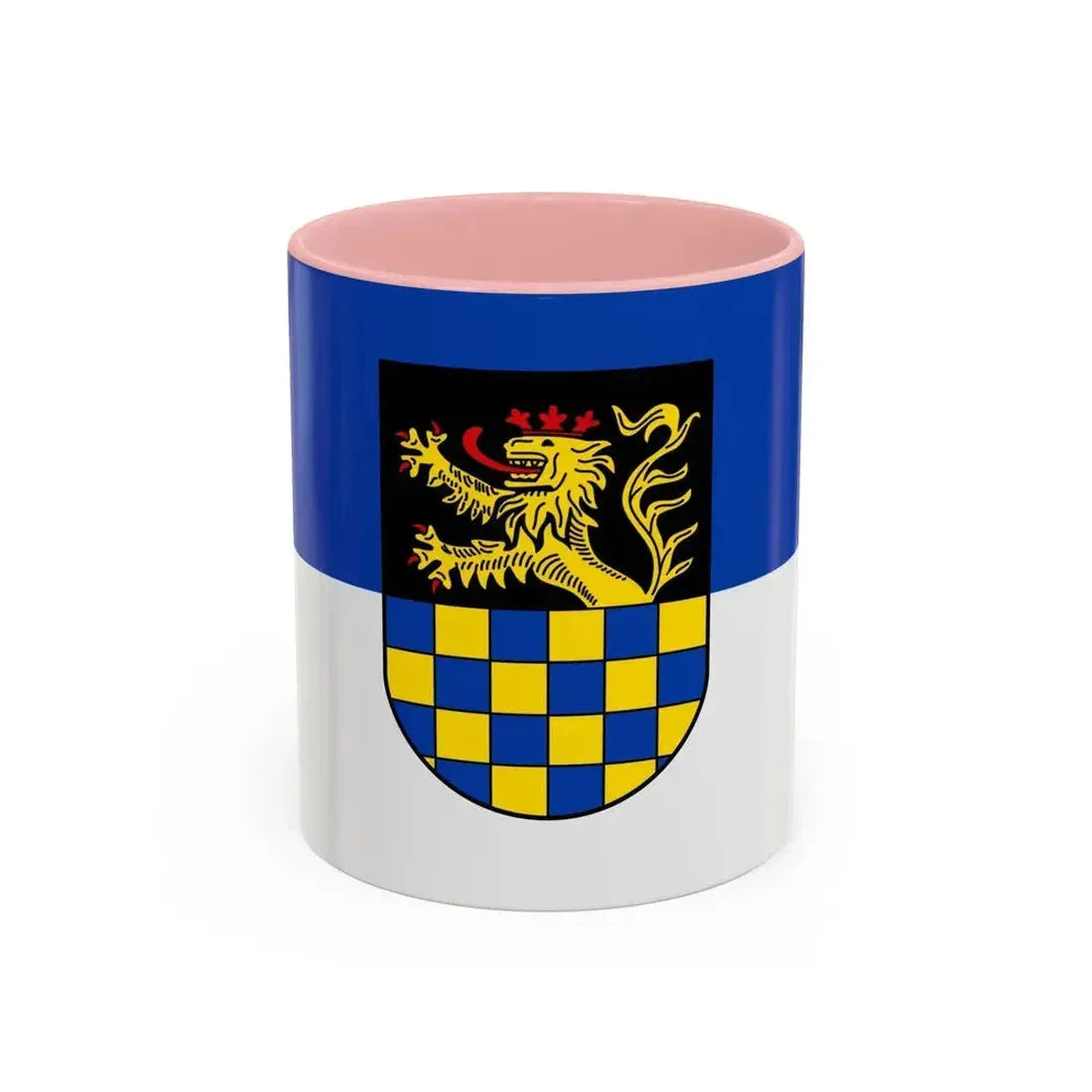 Flag of Bad Kreuznach Germany - Accent Coffee Mug 11oz Pink - Go Mug Yourself