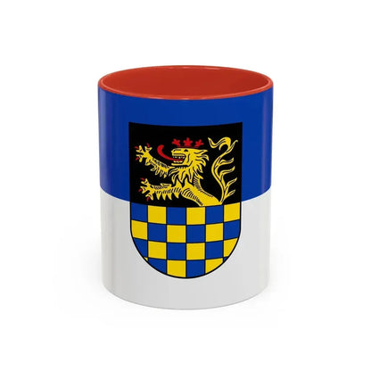 Flag of Bad Kreuznach Germany - Accent Coffee Mug 11oz Red - Go Mug Yourself