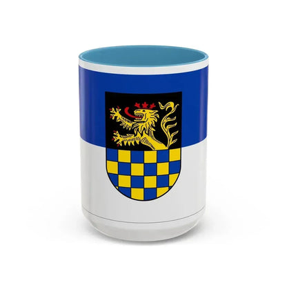 Flag of Bad Kreuznach Germany - Accent Coffee Mug 15oz Light Blue - Go Mug Yourself