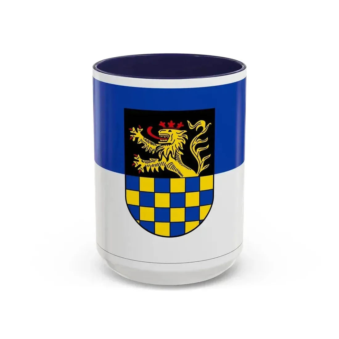 Flag of Bad Kreuznach Germany - Accent Coffee Mug 15oz Navy - Go Mug Yourself