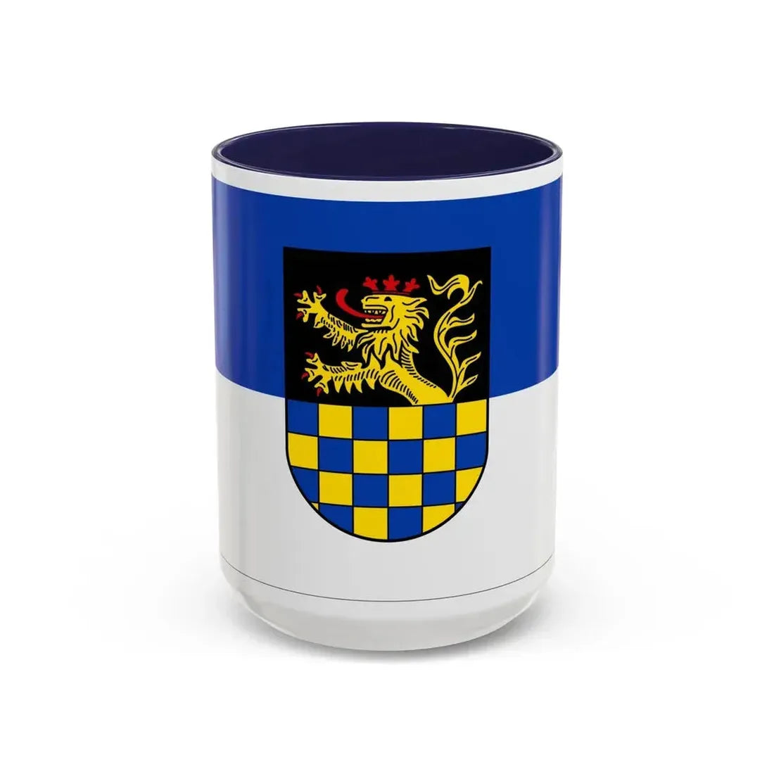 Flag of Bad Kreuznach Germany - Accent Coffee Mug 15oz Navy - Go Mug Yourself