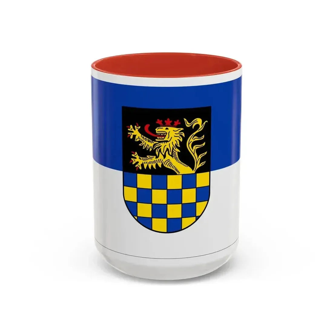 Flag of Bad Kreuznach Germany - Accent Coffee Mug 15oz Red - Go Mug Yourself