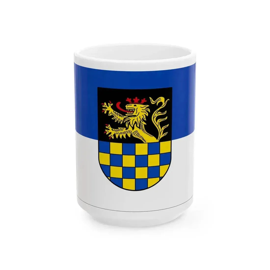 Flag of Bad Kreuznach Germany - White Coffee Mug 15oz - Go Mug Yourself