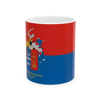 Flag of Badacsonytordemic (Hungary) White Coffee Mug 11oz - Go Mug Yourself