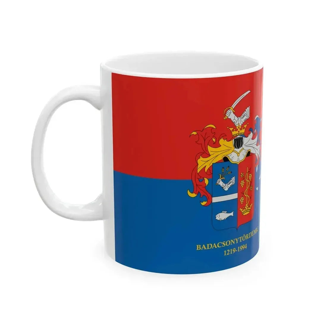 Flag of Badacsonytordemic (Hungary) White Coffee Mug - Go Mug Yourself