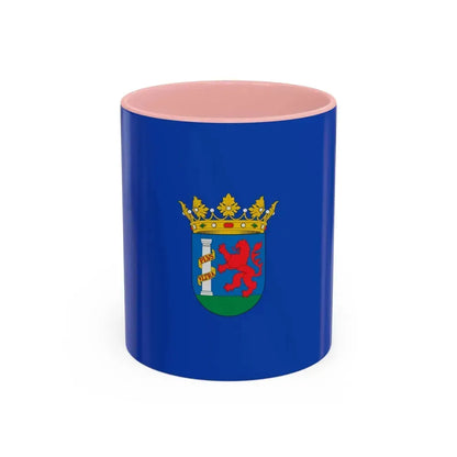 Flag of Badajoz Spain - Accent Coffee Mug 11oz Pink - Go Mug Yourself