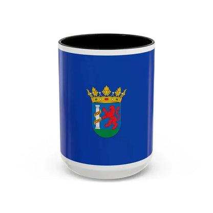 Flag of Badajoz Spain - Accent Coffee Mug 15oz Black - Go Mug Yourself