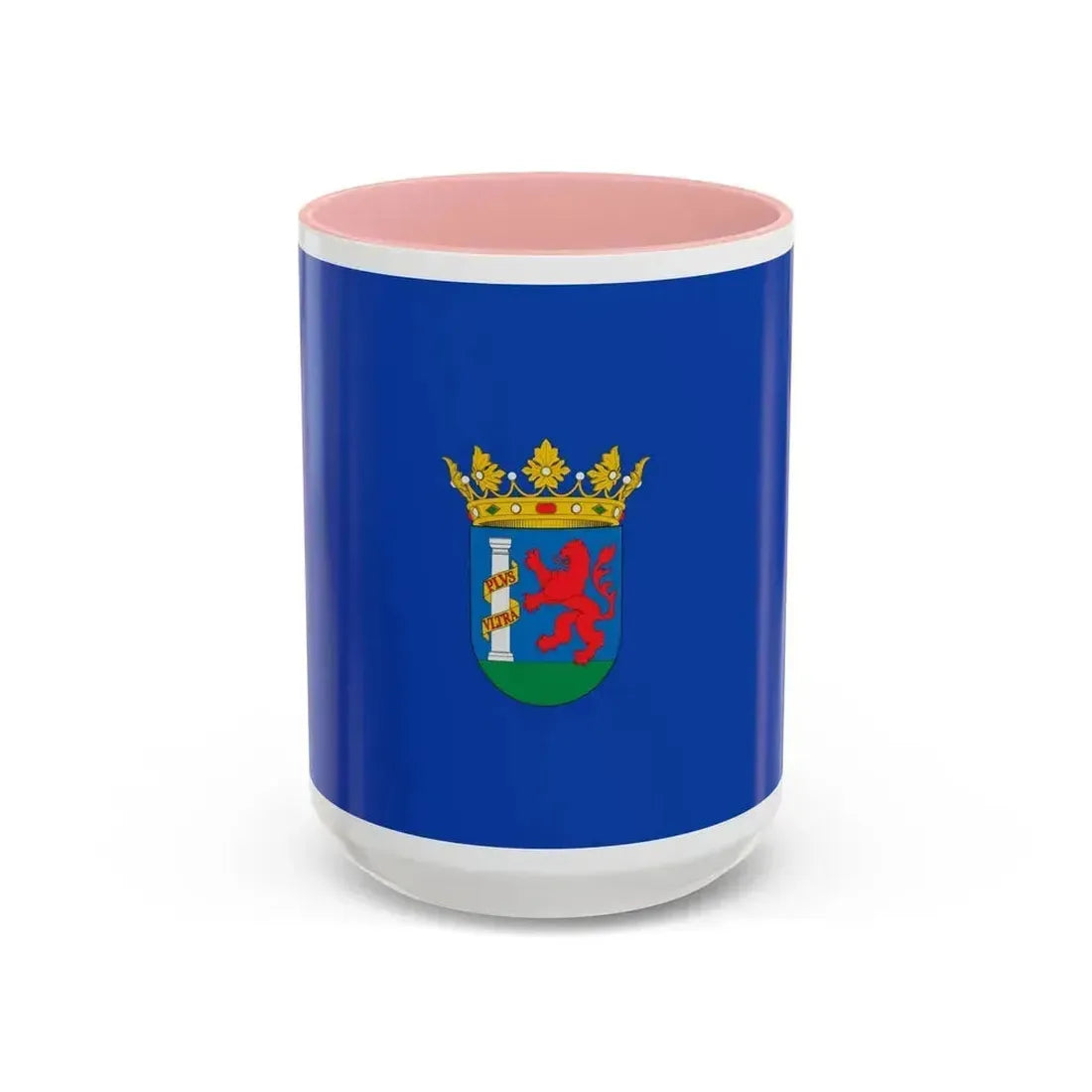 Flag of Badajoz Spain - Accent Coffee Mug 15oz Pink - Go Mug Yourself