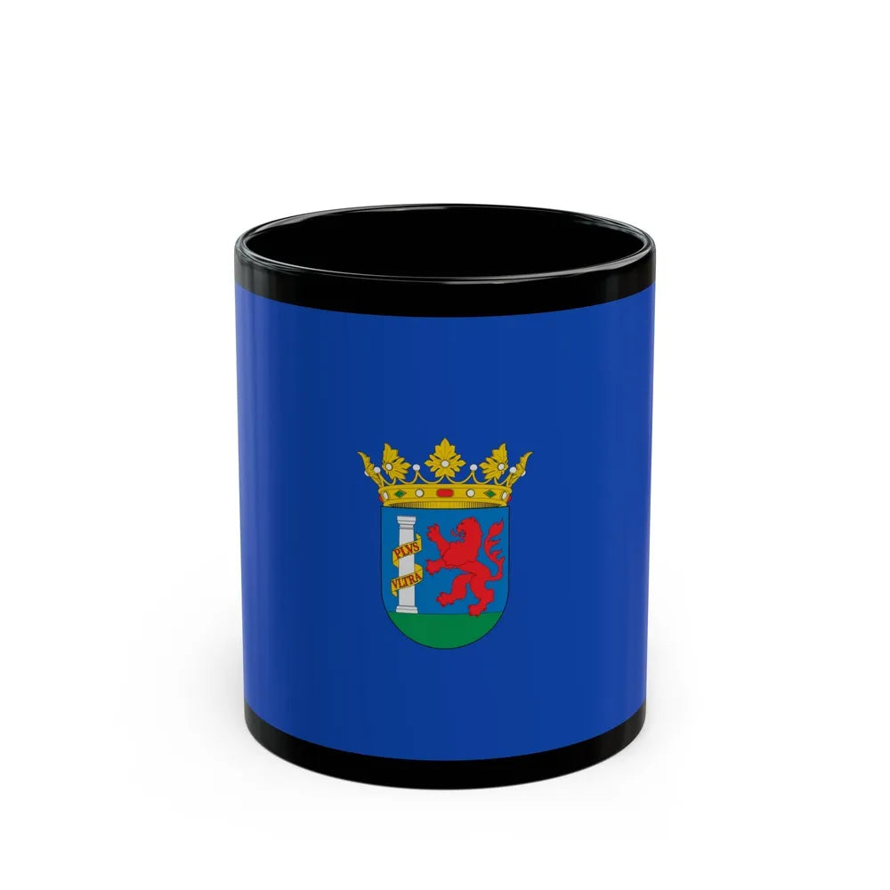 Flag of Badajoz Spain - Black Coffee Mug-11oz-Go Mug Yourself