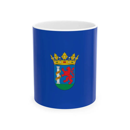 Flag of Badajoz Spain - White Coffee Mug-11oz-Go Mug Yourself