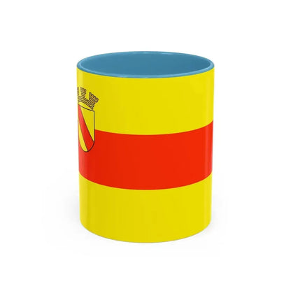 Flag of Baden Baden Germany - Accent Coffee Mug 11oz Light Blue - Go Mug Yourself