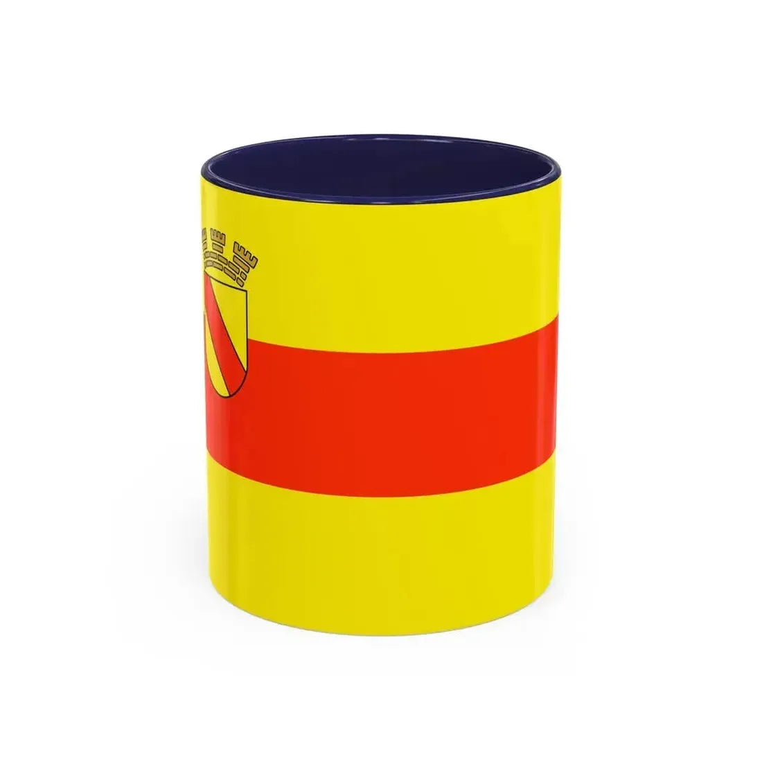Flag of Baden Baden Germany - Accent Coffee Mug 11oz Navy - Go Mug Yourself