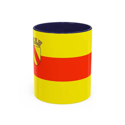 Flag of Baden Baden Germany - Accent Coffee Mug 11oz Navy - Go Mug Yourself