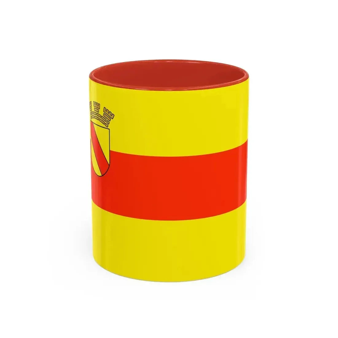 Flag of Baden Baden Germany - Accent Coffee Mug 11oz Red - Go Mug Yourself