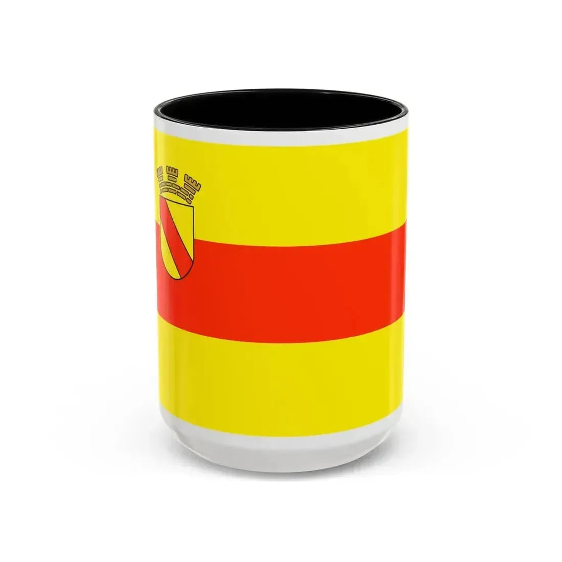Flag of Baden Baden Germany - Accent Coffee Mug 15oz Black - Go Mug Yourself