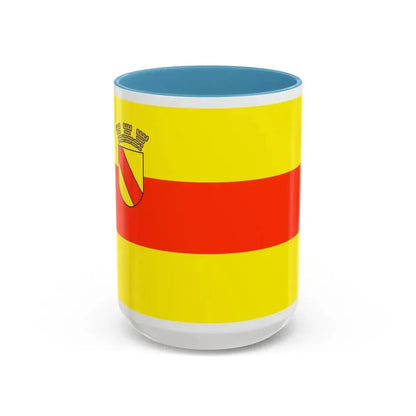Flag of Baden Baden Germany - Accent Coffee Mug 15oz Light Blue - Go Mug Yourself