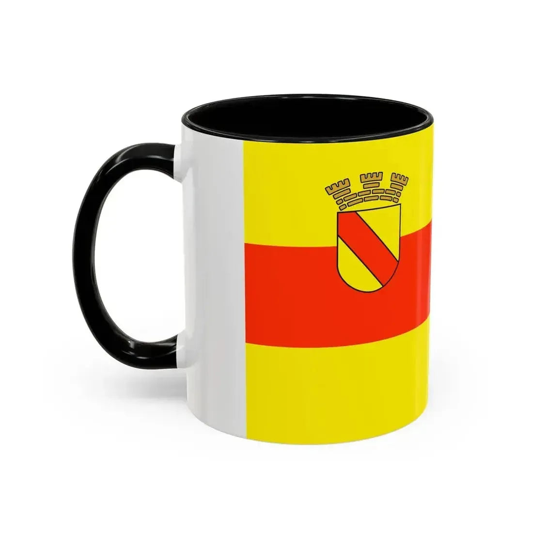 Flag of Baden Baden Germany - Accent Coffee Mug - Go Mug Yourself