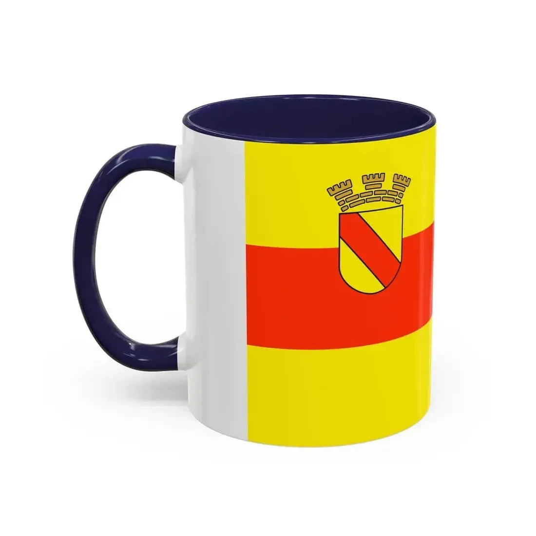 Flag of Baden Baden Germany - Accent Coffee Mug - Go Mug Yourself