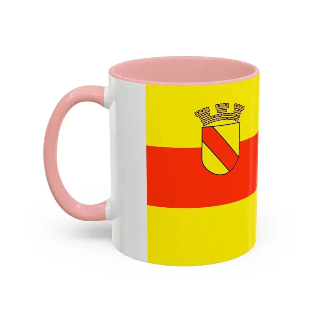 Flag of Baden Baden Germany - Accent Coffee Mug - Go Mug Yourself