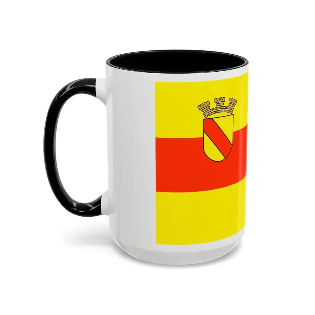 Flag of Baden Baden Germany - Accent Coffee Mug - Go Mug Yourself