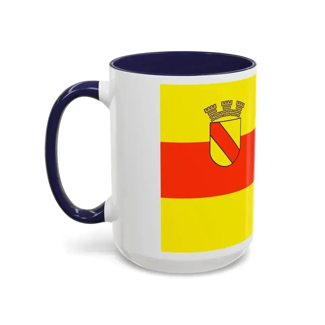 Flag of Baden Baden Germany - Accent Coffee Mug - Go Mug Yourself